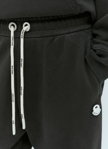 Moncler x Palm Angels Logo Patch Track Pants Black mpa0255009