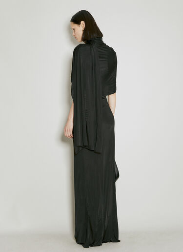 ハイネックマキシワンピース Saint Laurent ハイネックマキシワンピース ブラック sla0254023