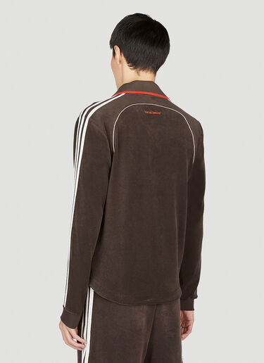 Track Polo Sweatshirt adidas by Wales Bonner Track Polo Sweatshirt Dark Brown awb0352011