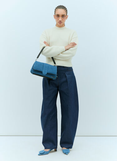 Le Bambimou Medium Shoulder Bag Jacquemus Le Bambimou Medium Shoulder Bag Blue jac0256073
