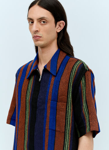 Song for the Mute Zip-Up Box Shirt Multicolour sfm0156004