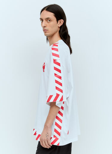 Walter Van Beirendonck デンジャーTシャツ ホワイト wlt0156015