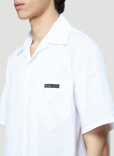 Prada Short-Sleeved Shirt White pra0143010