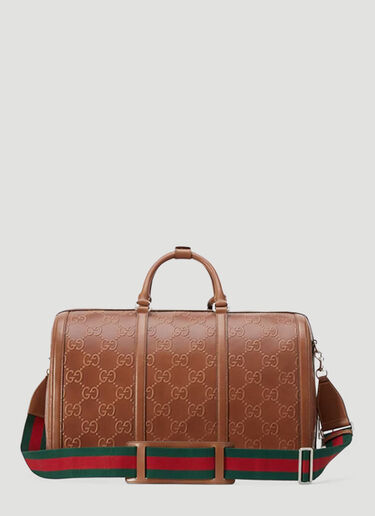 Gucci Monogram 行李袋 棕色 guc0152223