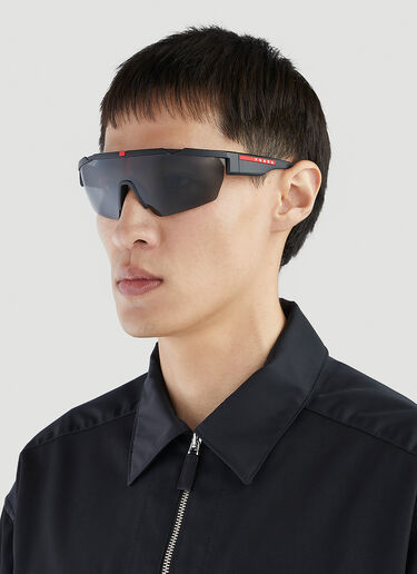 Prada Linea Rossa Linea Rossa Polarised PS 03XS Sunglasses Black lpl0351002