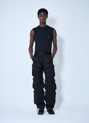Mugler Multiple Pocket Cargo Pants Black mug0160003
