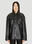 Nanushka Kiora Faux Leather Overshirt Yellow nan0249004