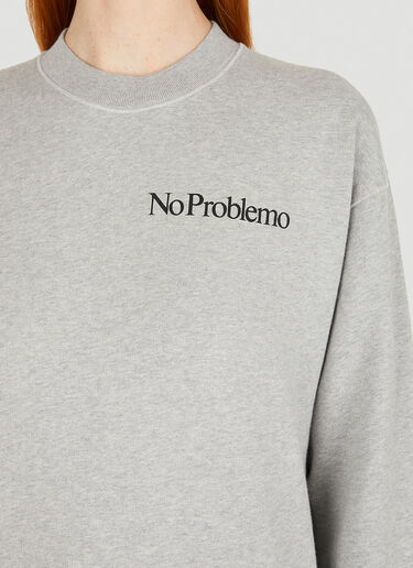 Aries No Problemo Sweatshirt Grey ari0250006