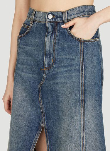 Alexander McQueen Denim Skirt Blue amq0251026