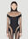 Our Legacy Cut Out Illusion Bodysuit Black our0253003
