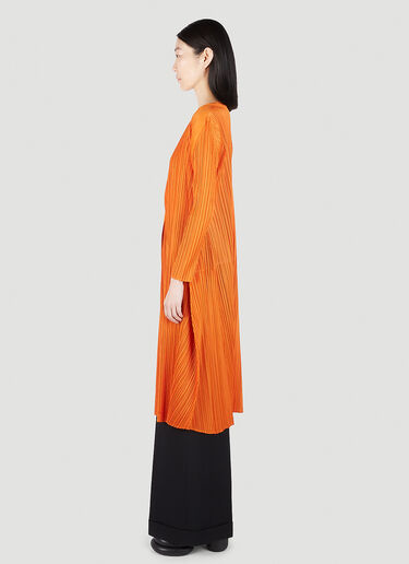 Pleats Please Issey Miyake 长款褶裥开衫 橙色 plp0251015