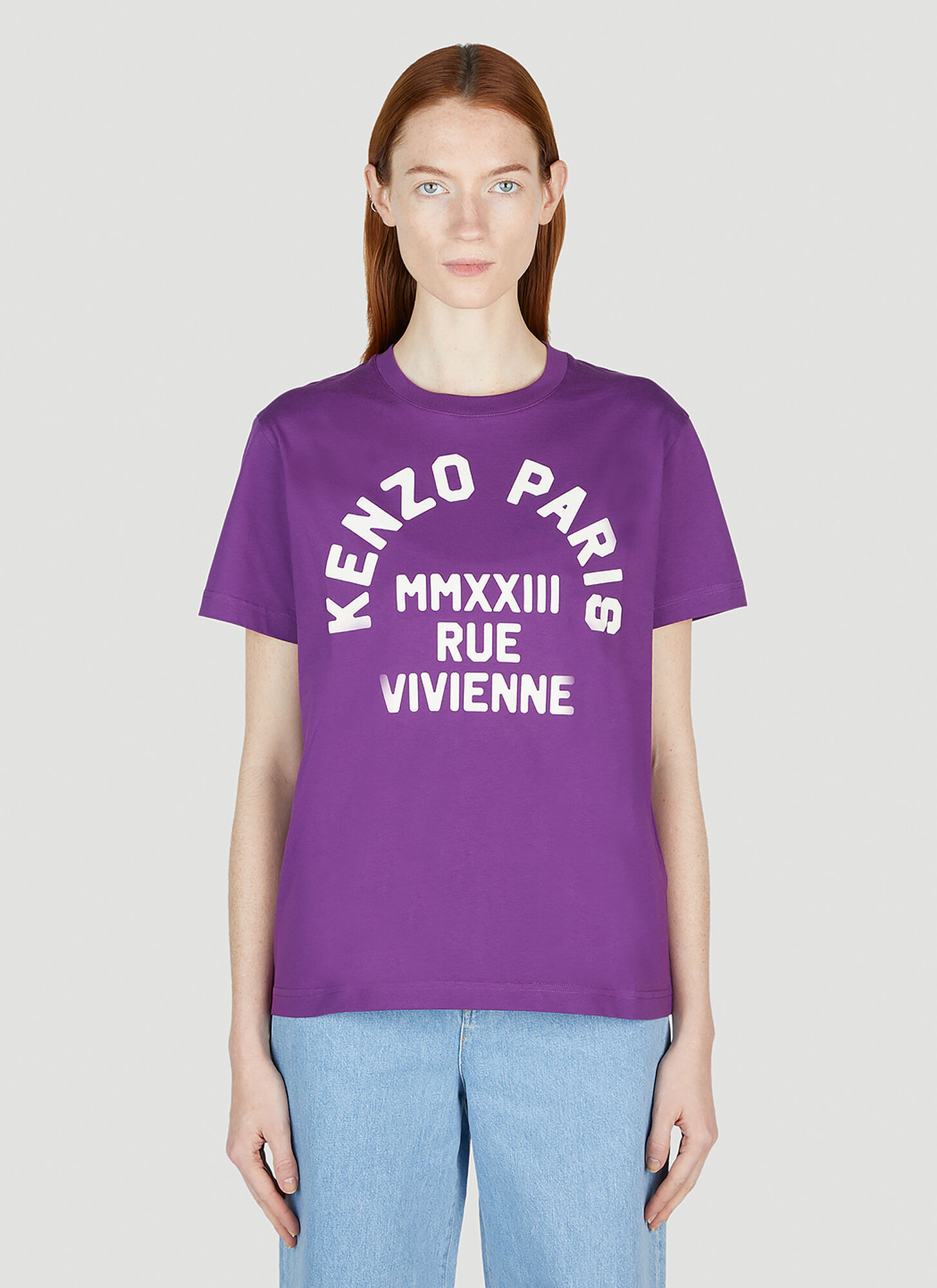 Kenzo Rue Vivienne Short-sleeved T-shirt In Purple