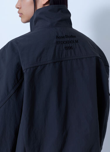 LN-CC® - Acne Studios: Nylon Logo Jacket - Navy Acne Studios Nylon Logo Jacket Navy acn0265066
