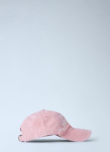 LN-CC® - Acne Studios: Logo-Embroidered Baseball Cap - Pink Acne Studios Logo-Embroidered Baseball Cap Pink acn0165066