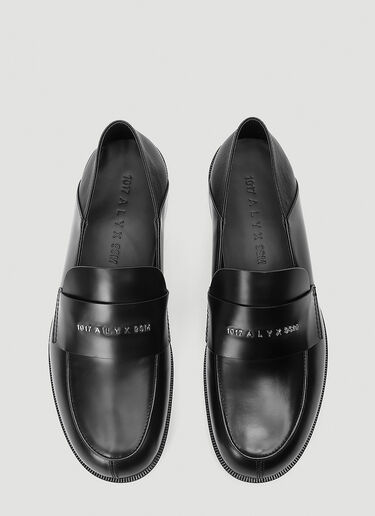 1017 ALYX 9SM Slip-On Leather Loafers Black aly0143014