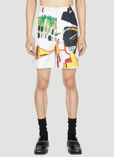 Honey Fucking Dijon Basquiat Shorts White hdj0352018