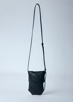 Bottega Veneta Diego Crossbody Phone Pouch Black bov0159021