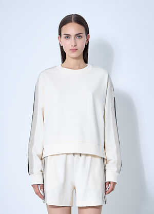 Moncler Logo Motif Sweatshirt Beige mon0260029