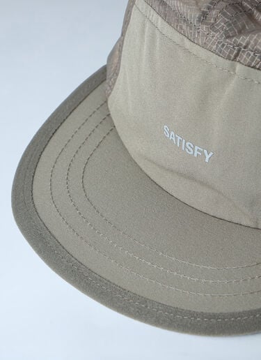 Satisfy Logo Motif Baseball Cap Brown sat0162013