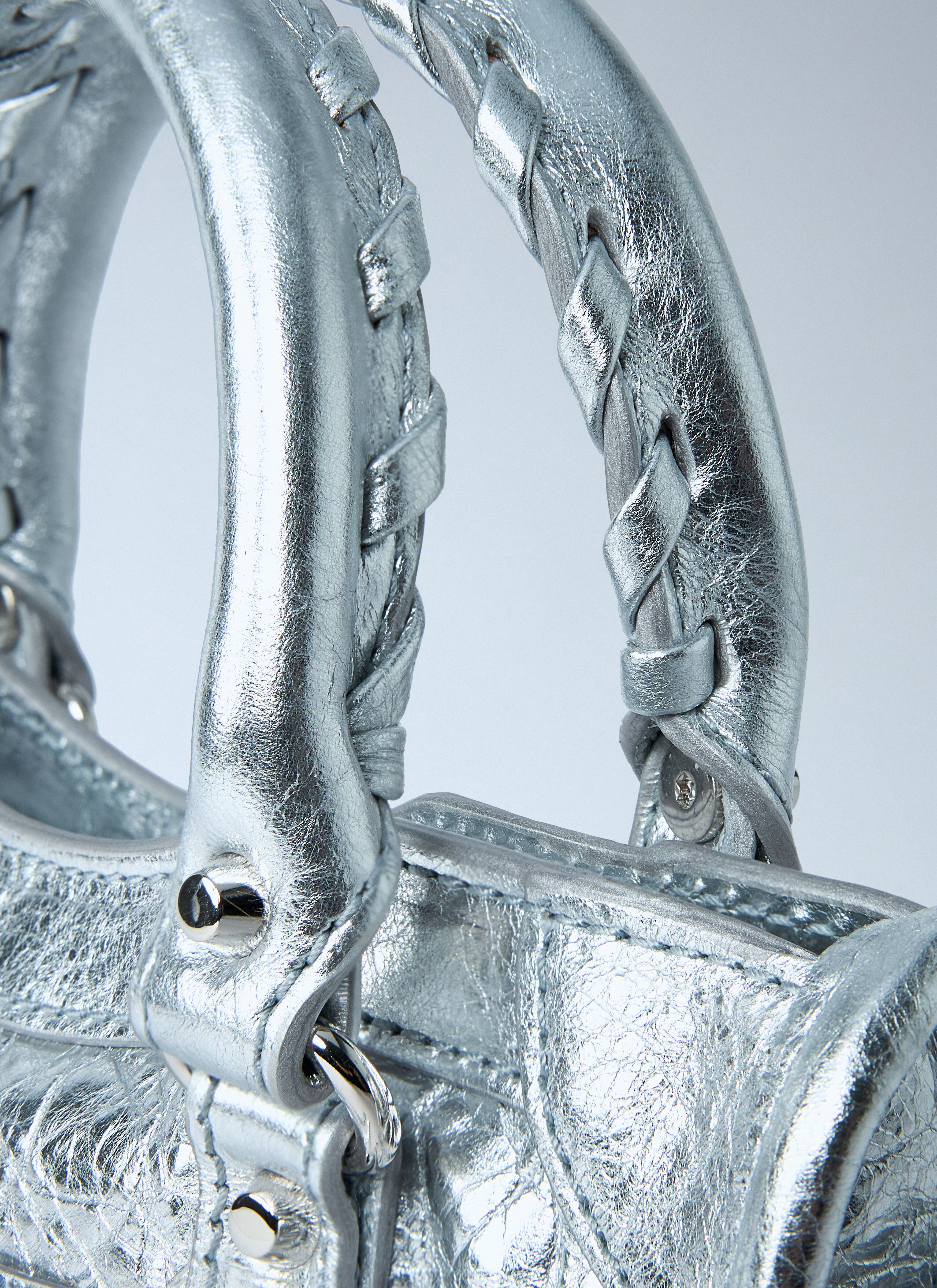 Balenciaga Women's' Mini Le City Handbag in Silver | LN-CC®