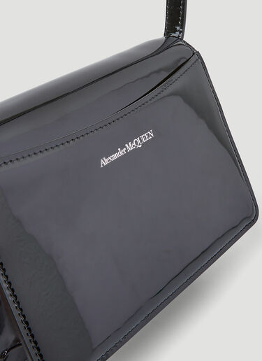 Alexander McQueen Four Ring Mini Chain Bag Black amq0250014