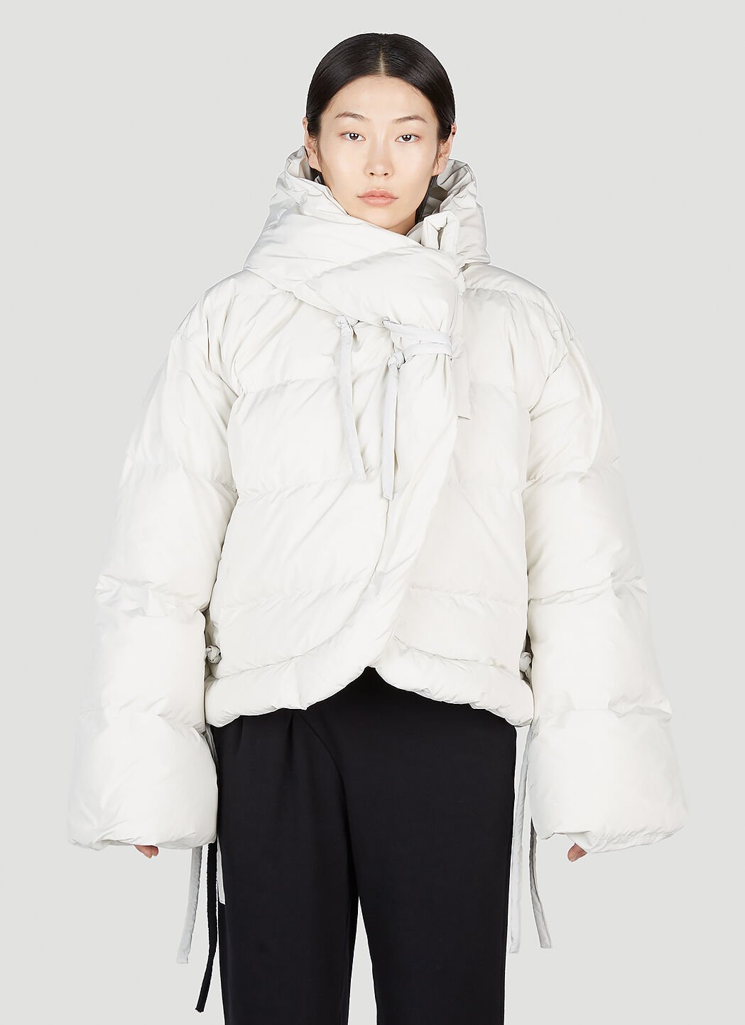 Lace puffer outlet jacket