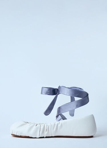 Yume Yume Tied Ballerina Flats White yum0257002