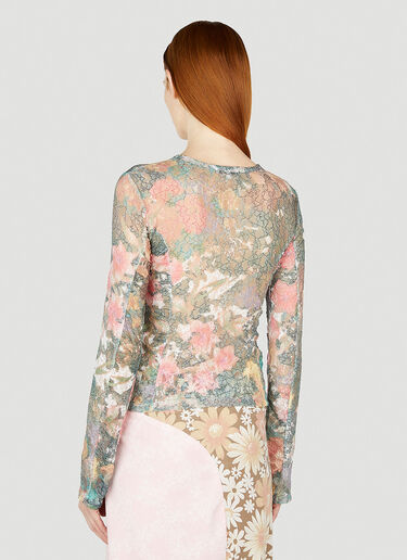 Rave Review Sol Lace Long Sleeve Top Green rav0252001