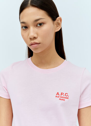 A.P.C. デニス Tシャツ ピンク apc0256002