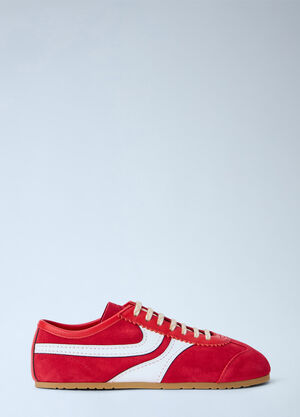 Dries Van Noten Suede Panel Sneakers Red dvn0265027