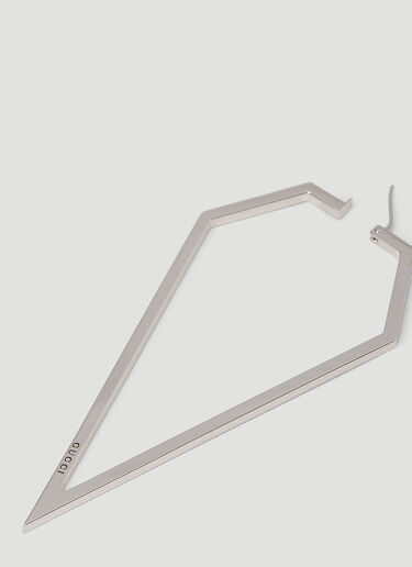 Gucci Mono Triangle Earring Silver guc0251231