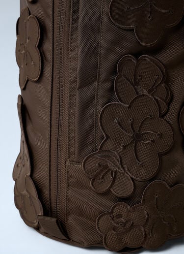 Logo Motif Floral Appliqué Backpack The North Face x Cecilie Bahnsen Logo Motif Floral Appliqué Backpack Brown tnc0262002