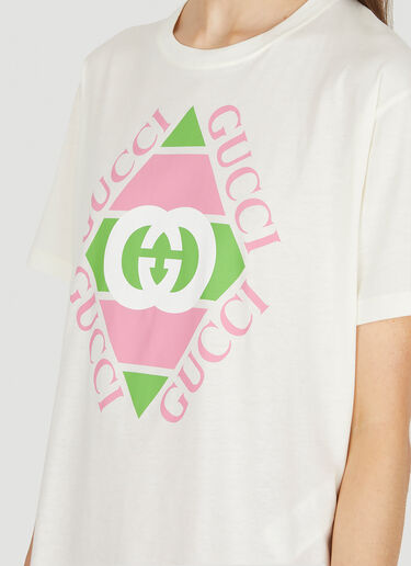 Gucci Logo Print T-Shirt White guc0251057