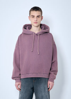 Acne Studios Drawstring Hood Sweatshirt Brown acn0160005