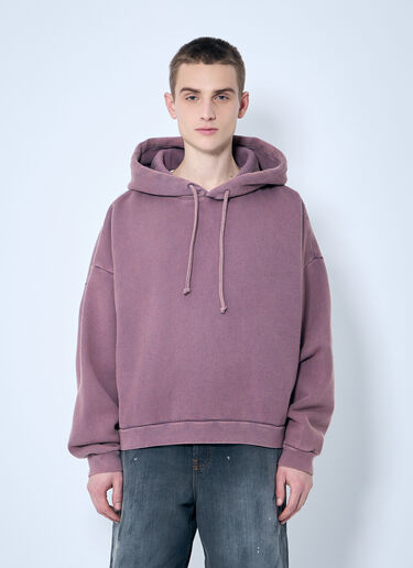 Acne Studios Drawstring Hood Sweatshirt Purple acn0159007
