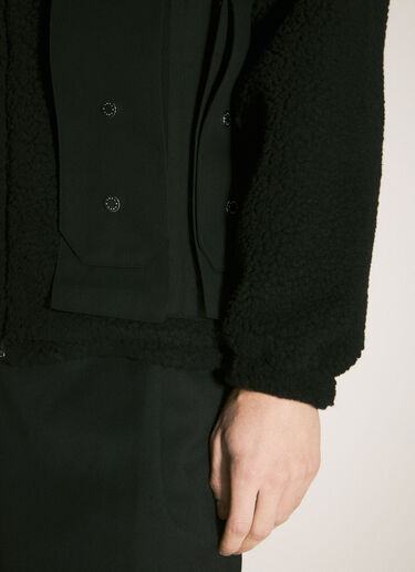 GmbH Fleece Jacket With Bellow Pockets Black gmb0158008