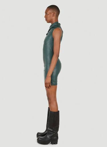 Rick Owens Athena Mini Dress Green ric0249006