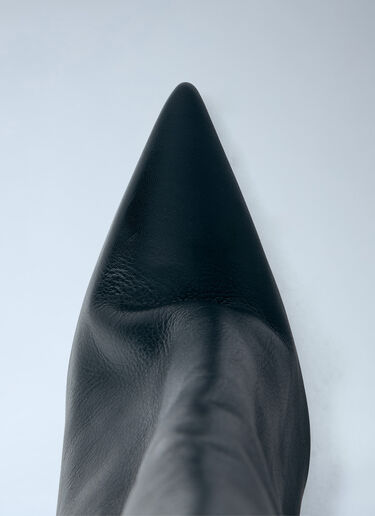 Rick Owens Cantilever 8 Sharp Flared Boots Black ric0263052