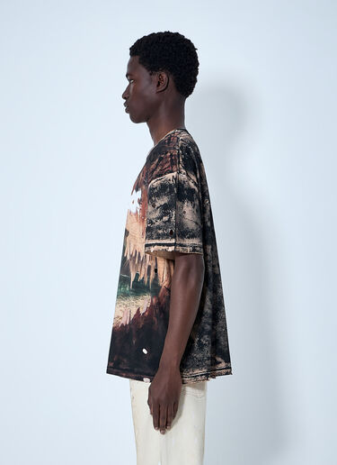 Acne Studios Graphic Print T-shirt Brown acn0164040