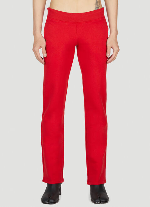 Mowalola Logo Print Track Pants Black mow0352002