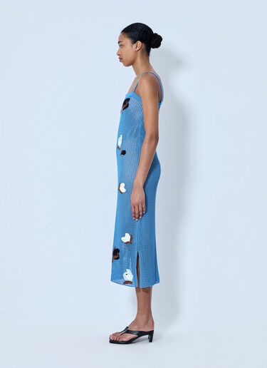 Marni Knit Midi Dress Blue mni0264001