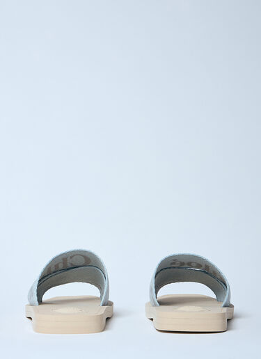 Chloé Woody Slides Blue chl0259028