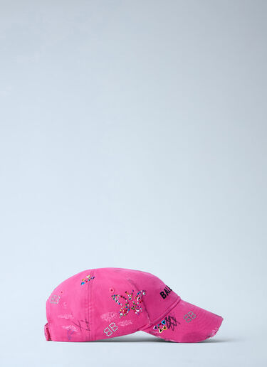 Upcycled Cap Balenciaga Upcycled Cap Pink bal0263051