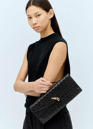 Bottega Veneta Long Andiamo Clutch Brown bov0259009