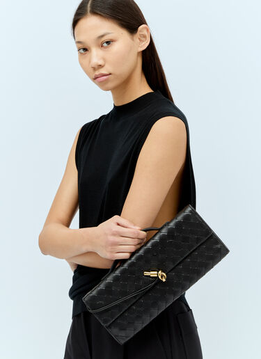 Bottega Veneta Long Andiamo Clutch Black bov0256001