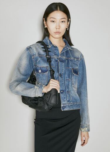 Spike Handle Small Half Moon Shoulder Bag Innerraum Spike Handle Small Half Moon Shoulder Bag Black inn0354003