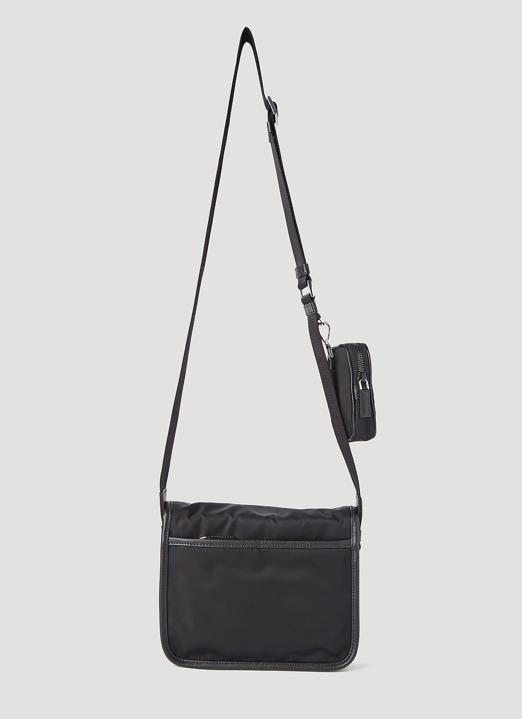 Prada Re Nylon Pouch Strap Crossbody Bag in Black LN CC