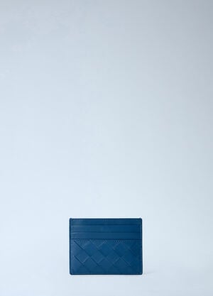 Bottega Veneta Intrecciato Card Holder Blue bov0264023
