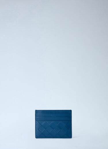 Bottega Veneta Intrecciato Card Holder Blue bov0264023