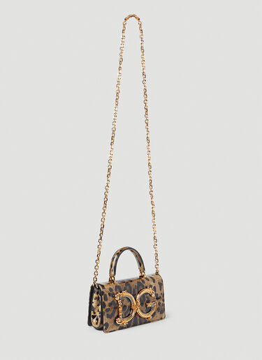 Dolce & Gabbana DGガールズ ミニハンドバッグ ブラウン dol0254016
